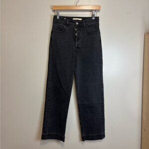 Levi’s Black High-Waisted Button Fly Jeans